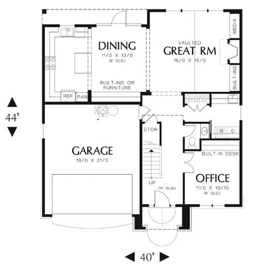 Main Level Floor Plan