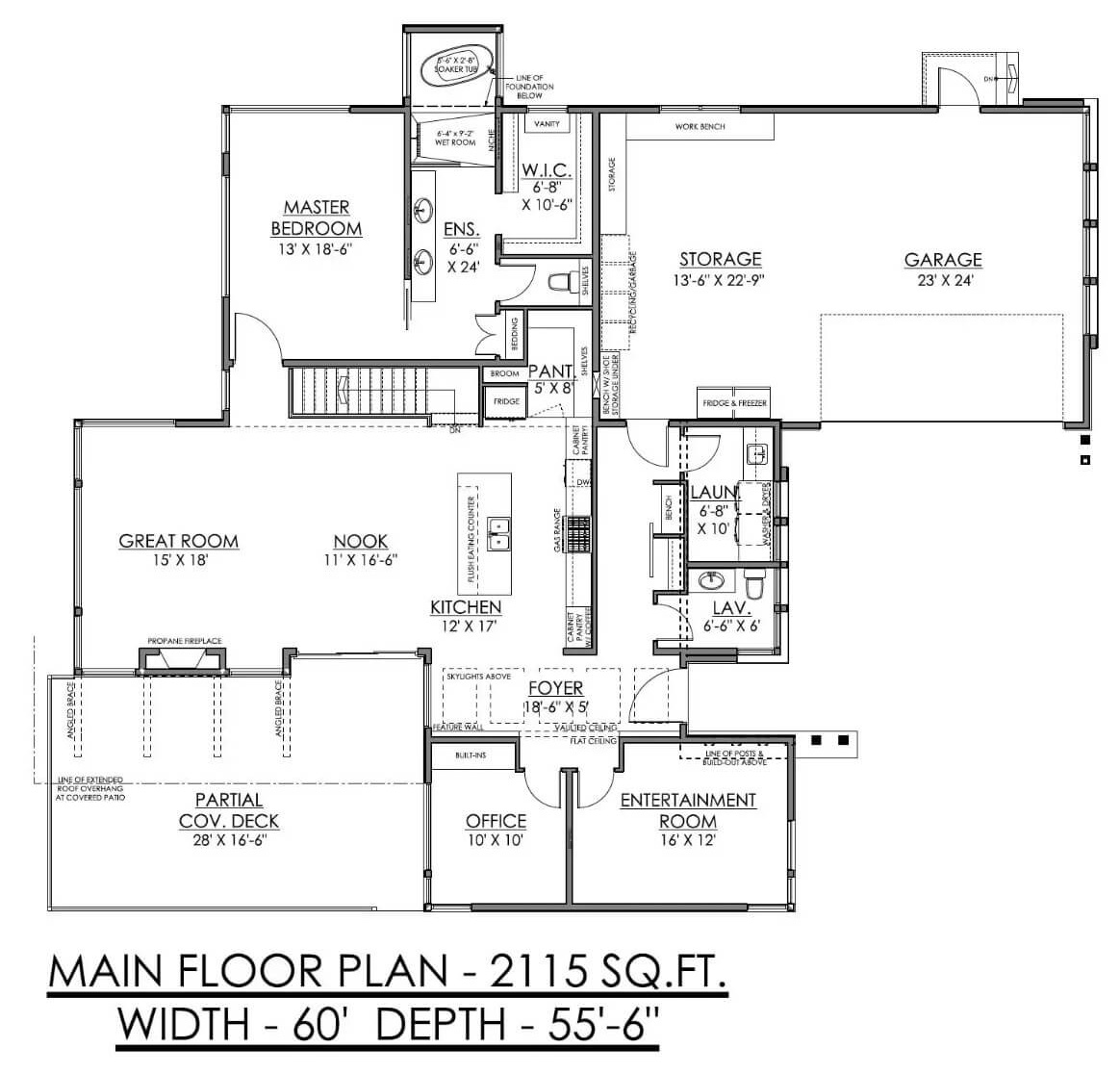 Main Level Floor Plan