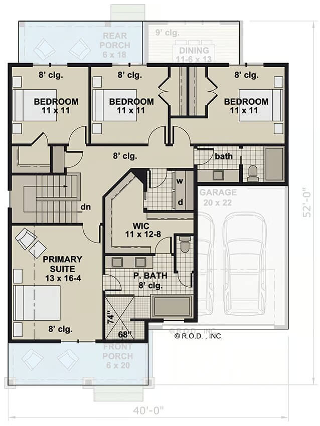 Second Level Floor Plan