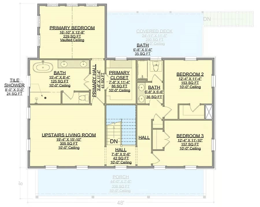 Second Level Floor Plan