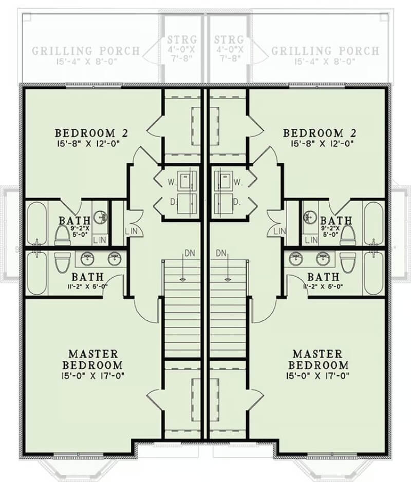 Second Level Floor Plan