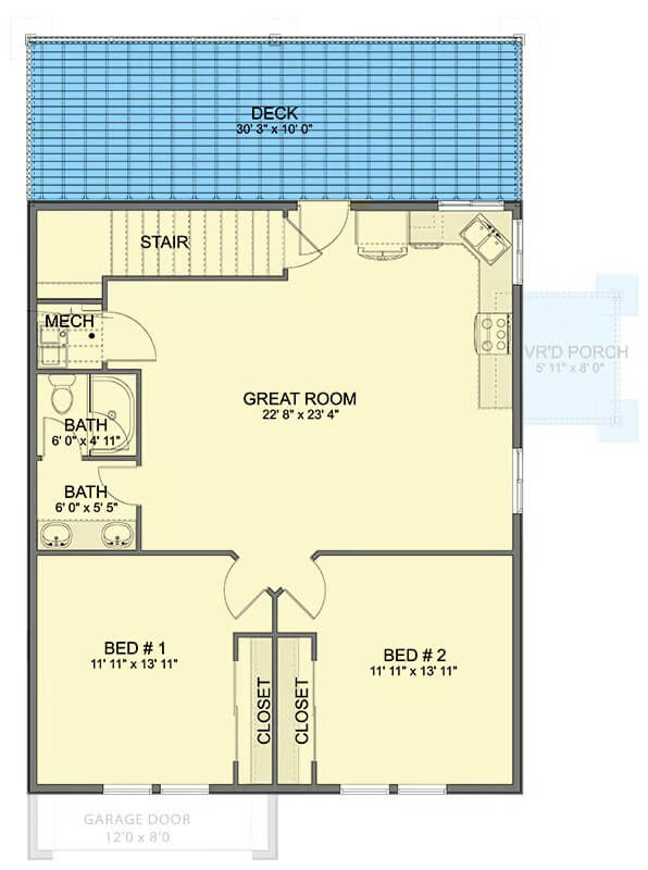 Second Level Floor Plan