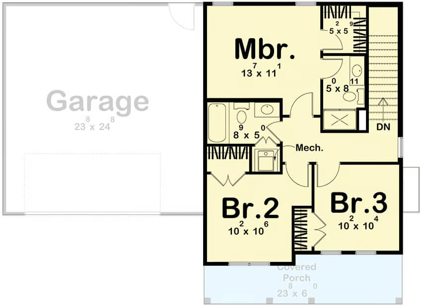 Second Level Floor Plan