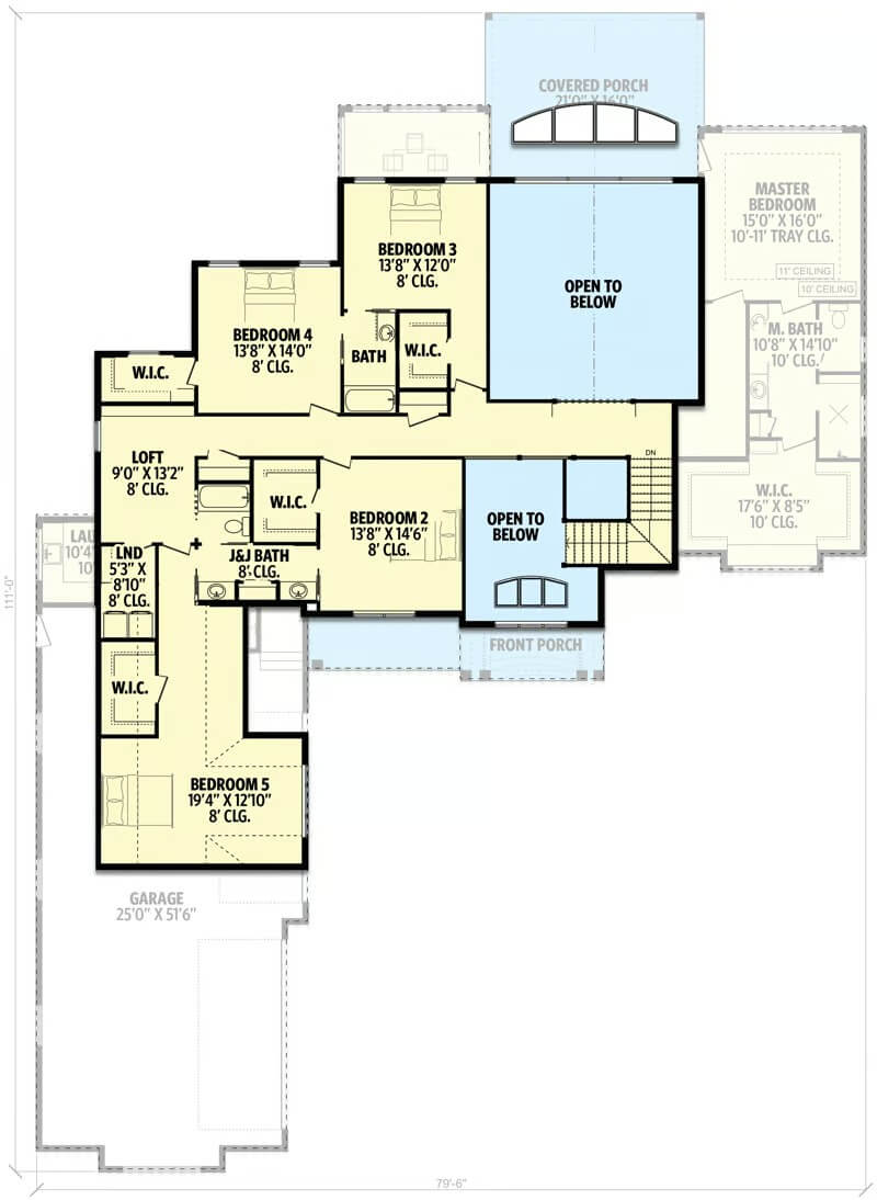 Second Level Floor Plan