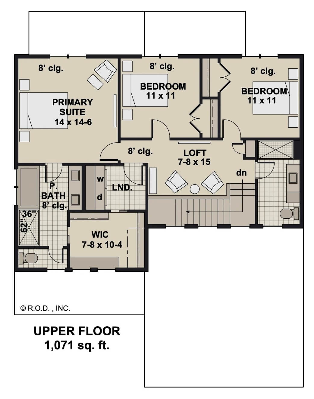 Second Level Floor Plan