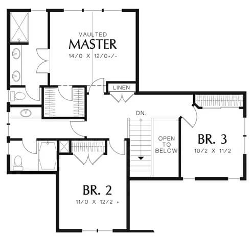 Second Level Floor Plan